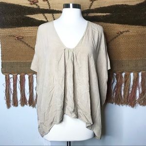 The Odells Taupe Modal Blouse